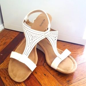 Alfani white heeled sandals